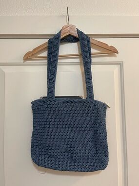 The Sak Blue Crochet Shoulder Bag